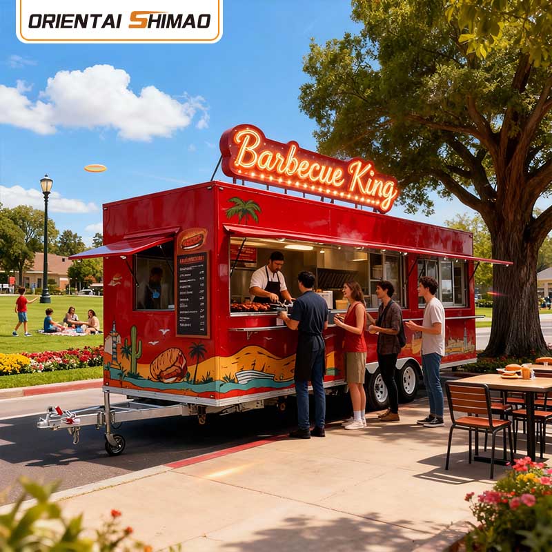 Coffee Cart Κινητό Coffee trailer κλειστό ηλεκτρικό καρότσι Εστιατόριο Catering Food Trailer Business Food Truck