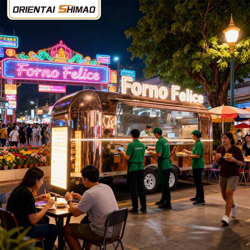 Food Truck Equipment Εμπορικός εξοπλισμός κουζίνας Catering Κινητό Food Trailer Food Truck